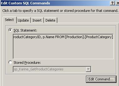 custom SQL statement